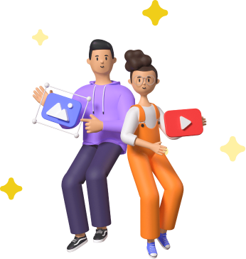 Two creators sharing digital learning materials